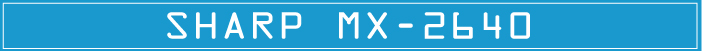 sharp MX-2640 color MFP product tag